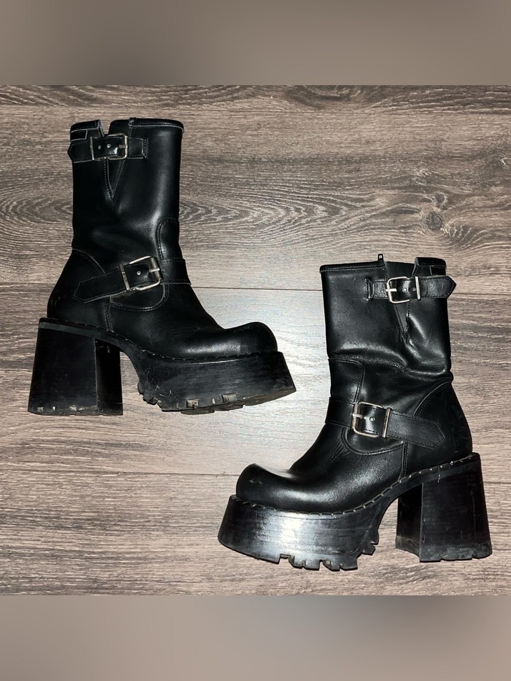 90s rare vintage DESTROY platform boots